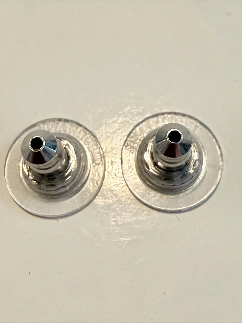 Swarovski Clear Crystal Solitaire Stud Earrings - Silver Tone